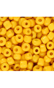 Seed beads 6/0 (4mm) Warm yellow